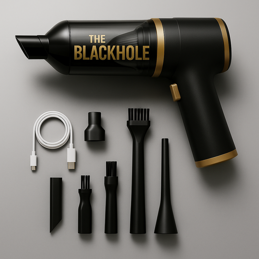 BlackHole 2-in-1 Mini Electric Vacuum & Air Duster